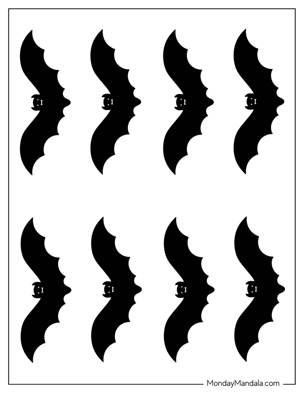 52 Bat Templates Free PDF Printables 52 Bat Templates Free PDF Printables