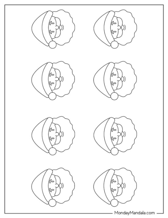 70 Santa Templates Free PDF Printables 70 Santa Templates Free PDF Printables