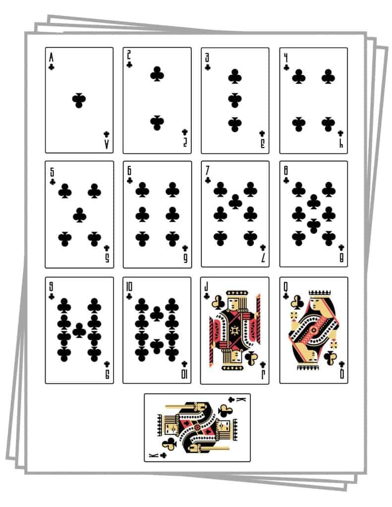 Printable Playing Cards (Free PDF Sheets In 3 Sizes)