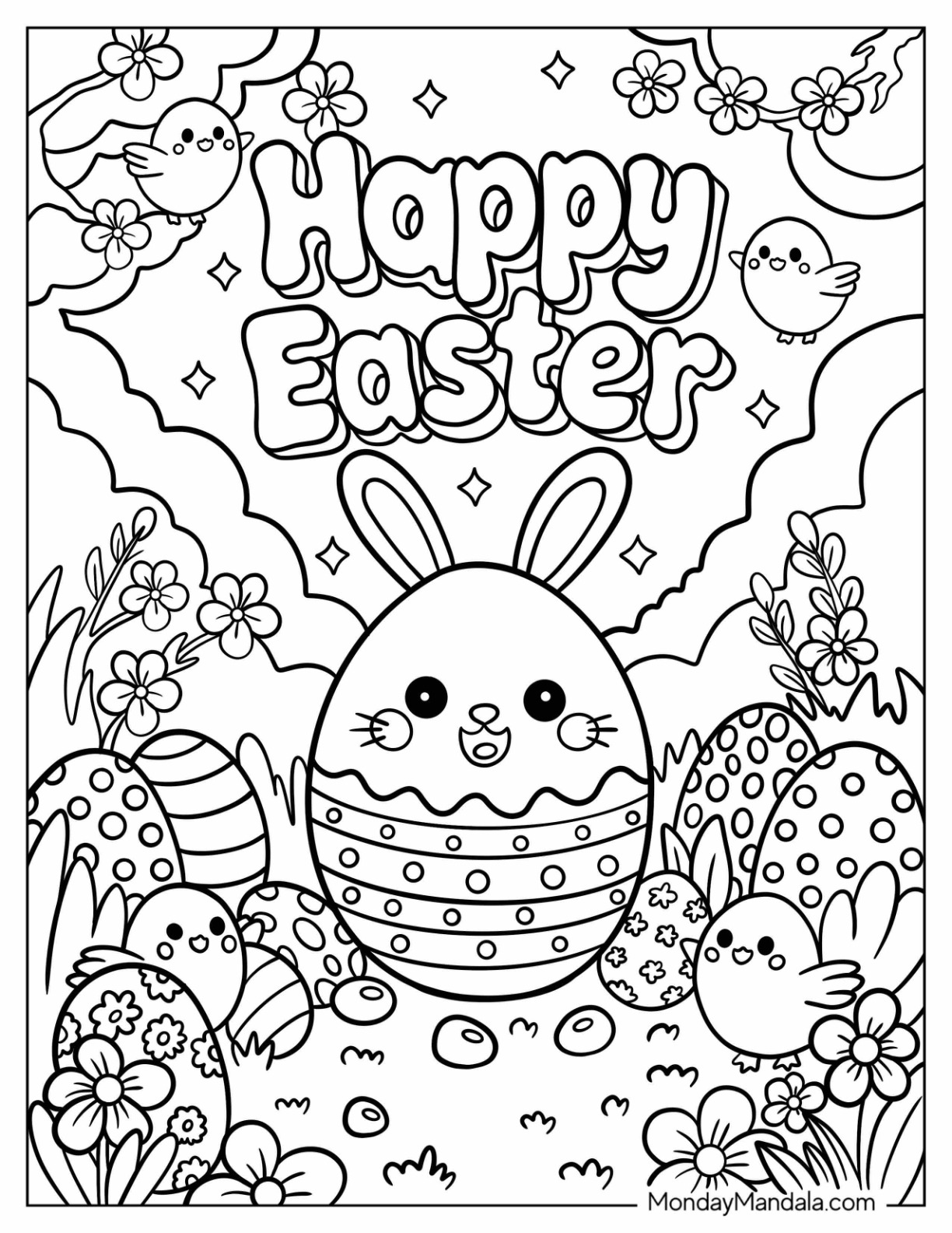Easter Basket Coloring Pages