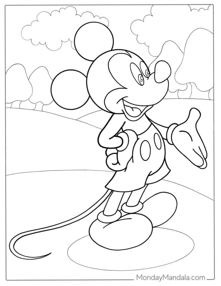 32 Mickey Mouse Coloring Pages (Free PDF Printables)