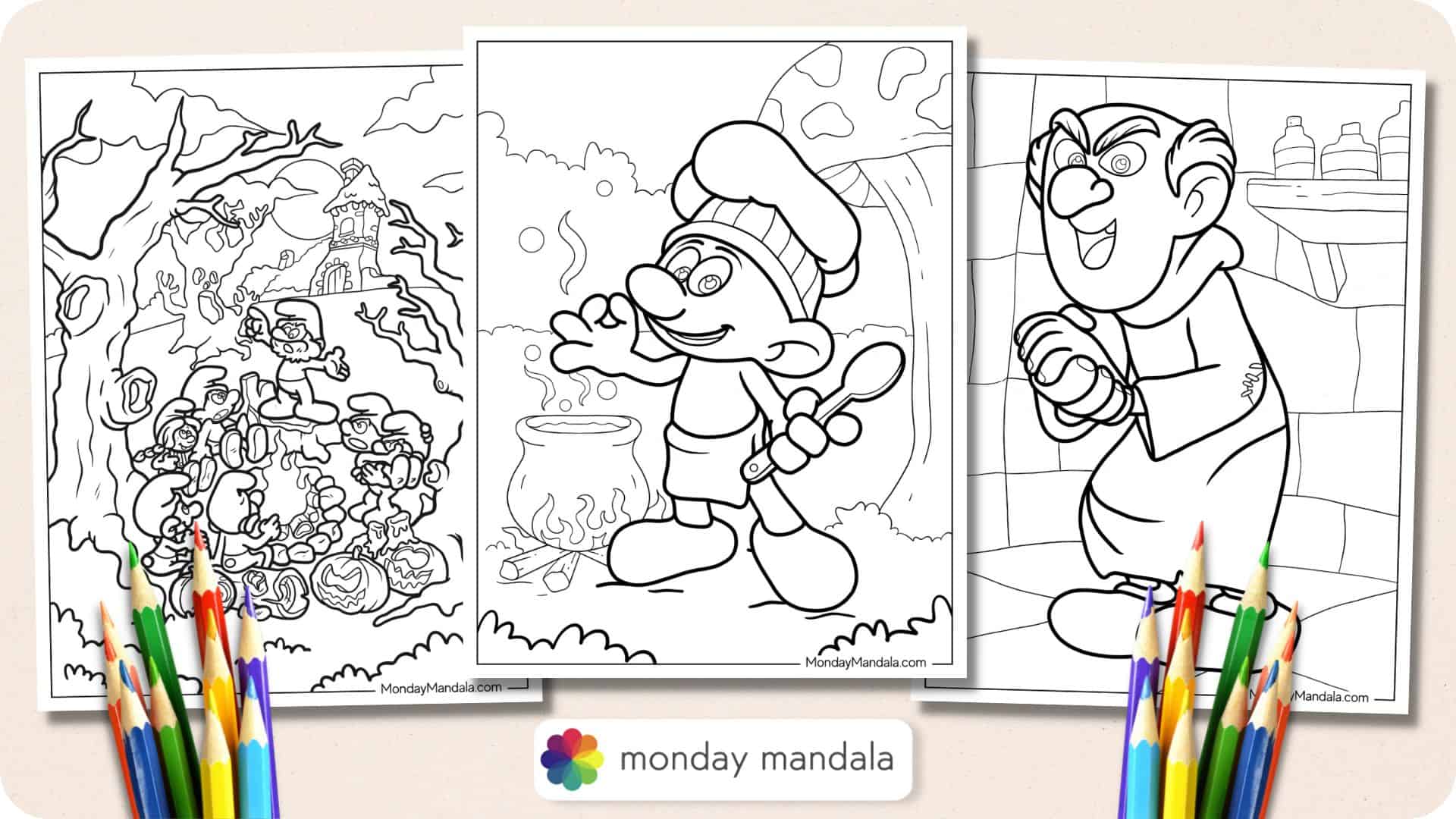 online smurf coloring pages