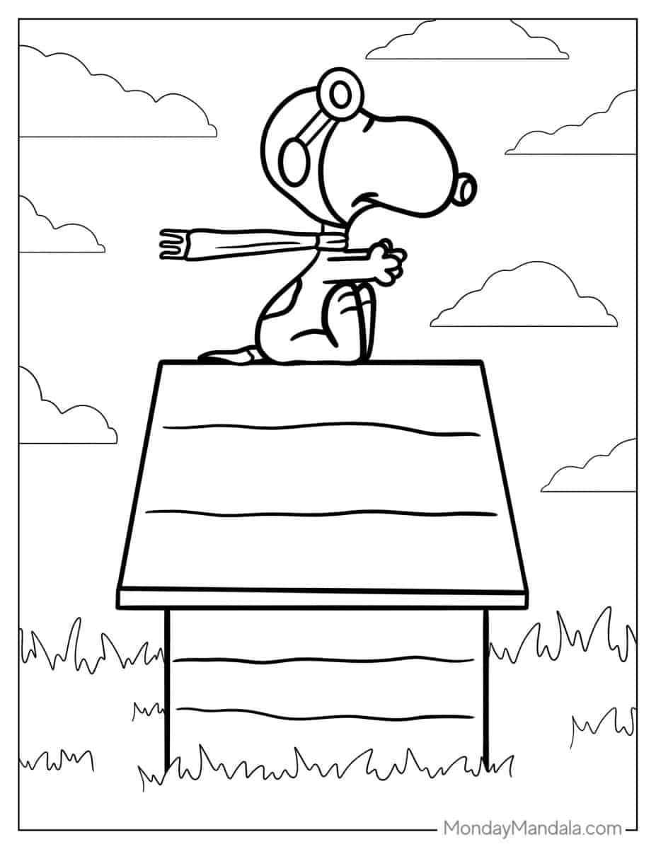 Peanuts Snoopy Coloring Pages Fun For Kids