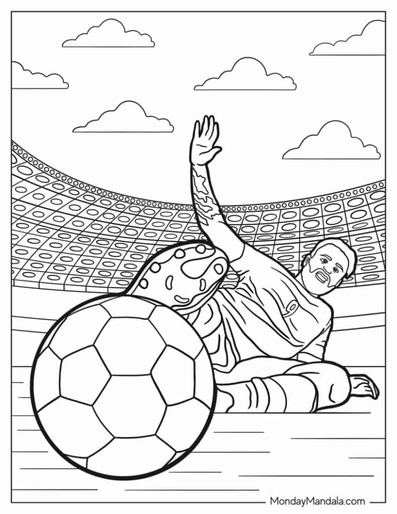 Free Printable Soccer Coloring Pages For Kids