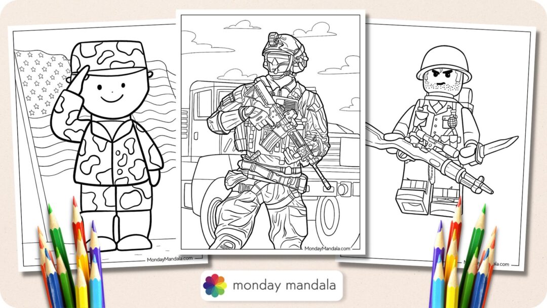 20 Soldier Coloring Pages (Free PDF Printables)