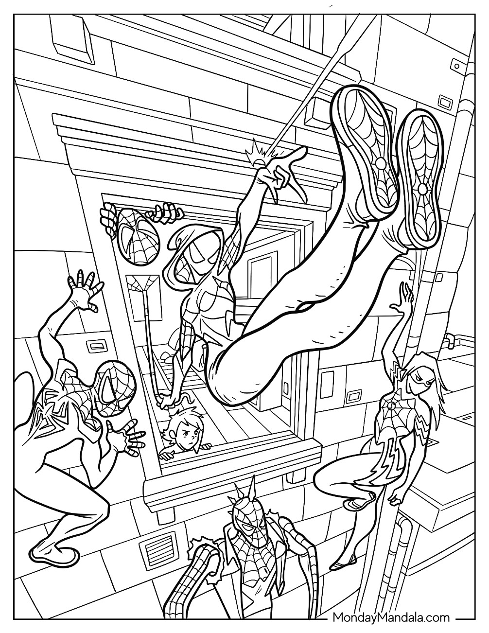 22 Spider Gwen Coloring Pages Free PDF Printables 