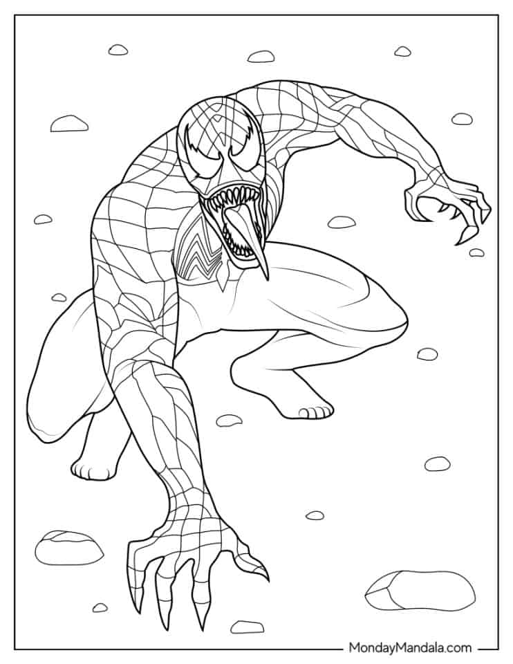 20 Venom Coloring Pages (Free PDF Printables)