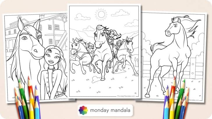 Spirit Coloring Pages Featured Image