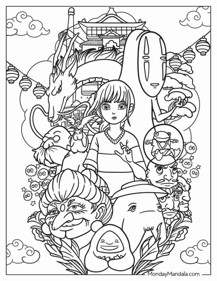 54 Anime Coloring Pages (Free PDF Printables)