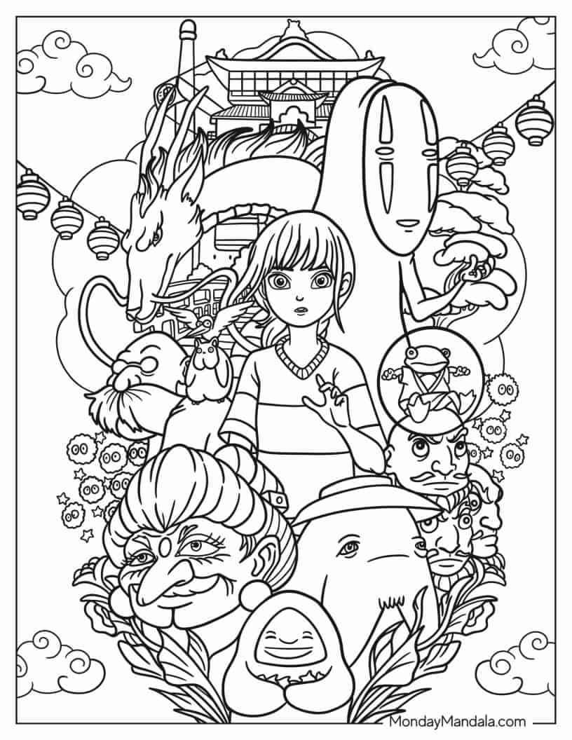 Anime Coloring Pages (Free PDF Printables)
