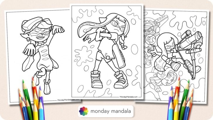 Splatoon Coloring Pages Featured Image