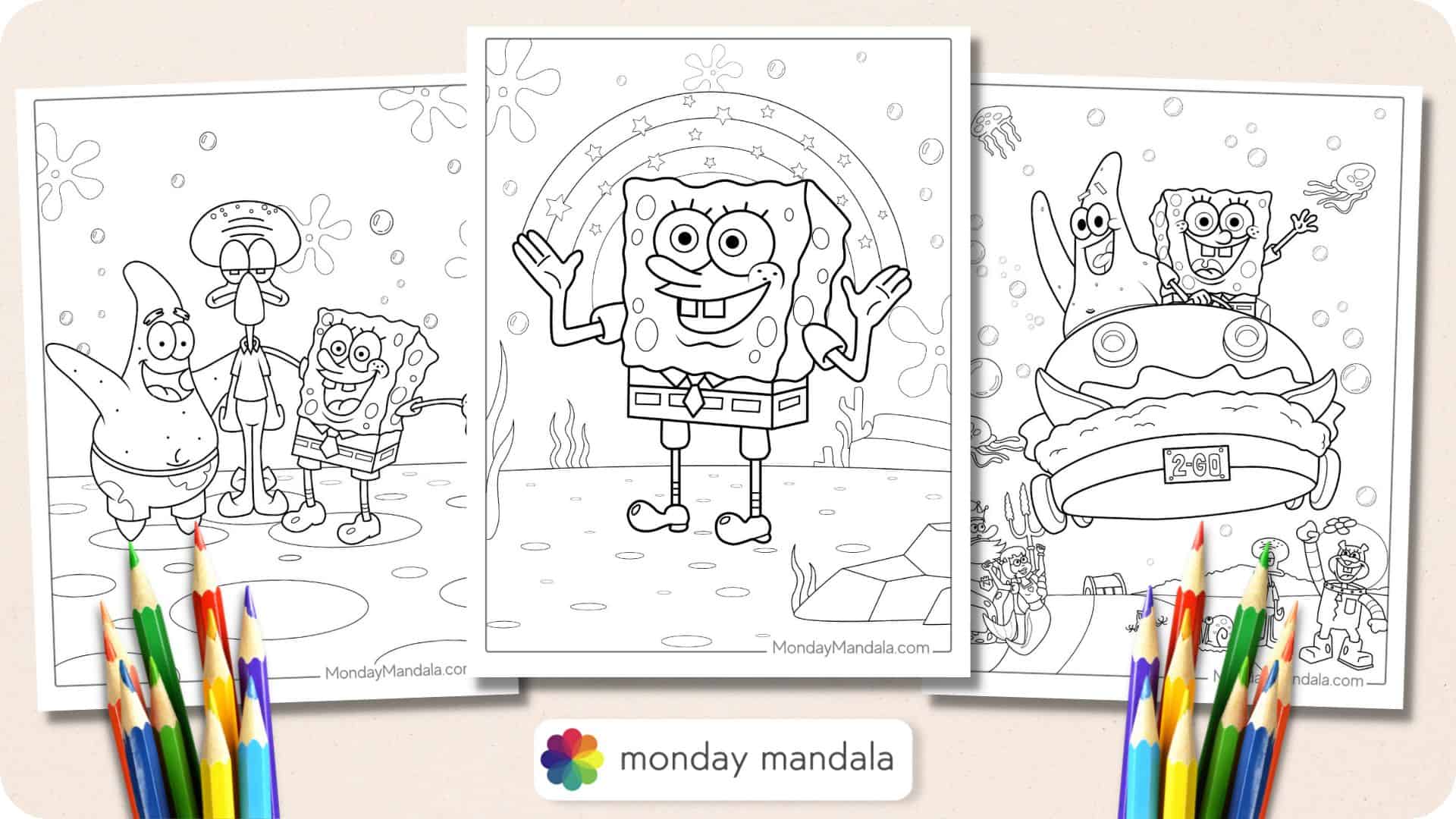 40 SpongeBob Coloring Pages (Free PDF Printables)