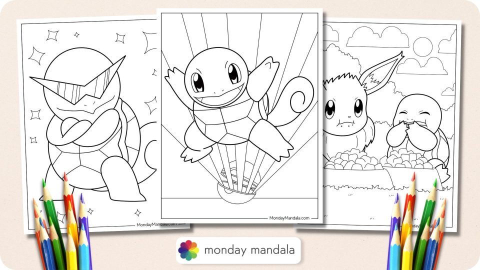 22 Squirtle Coloring Pages (Free PDF Printables)