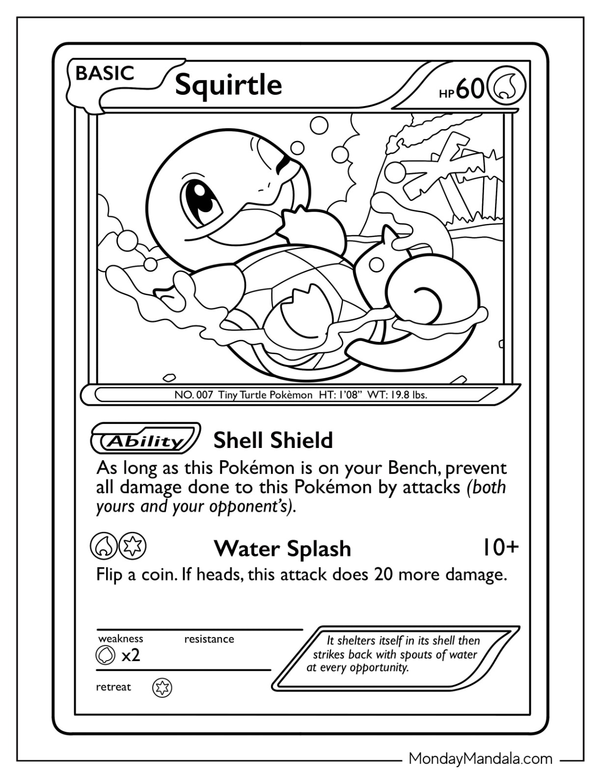 22 Squirtle Coloring Pages Free PDF Printables 