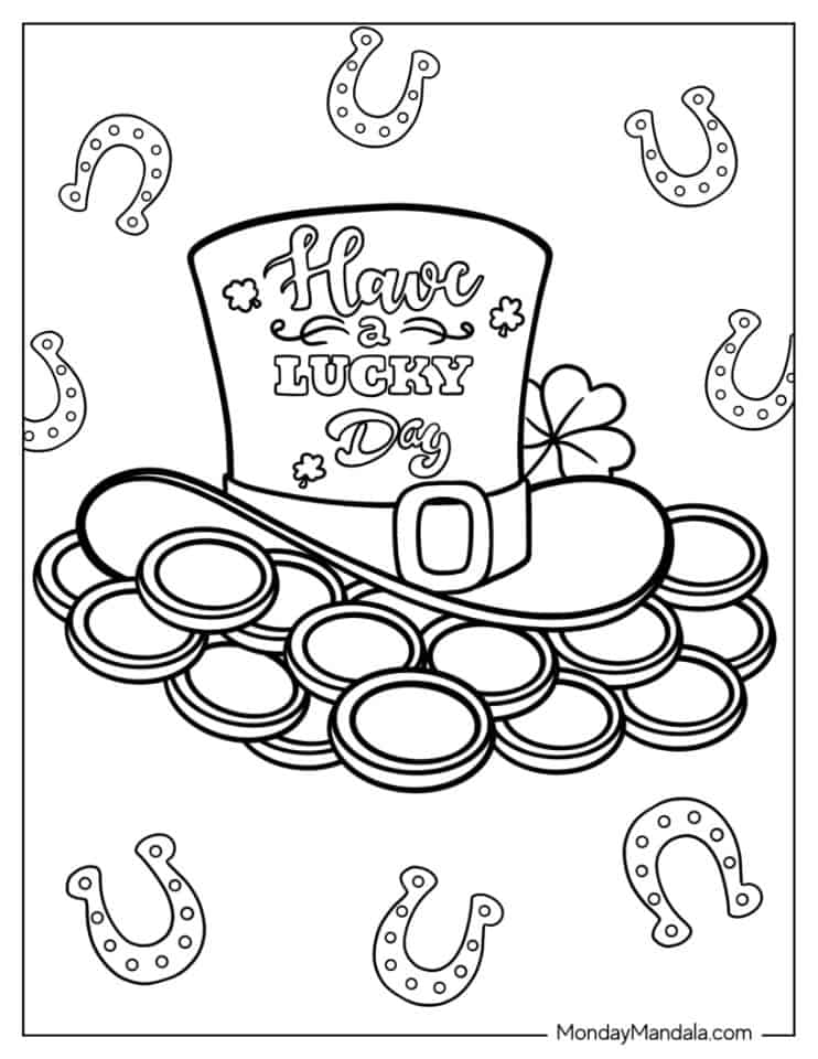 St. Patrick's Day Coloring Pages (Free PDF Printables)