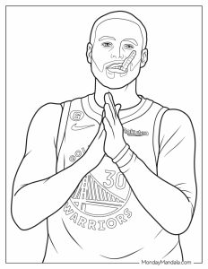 18 Steph Curry Coloring Pages (Free PDF Printables)