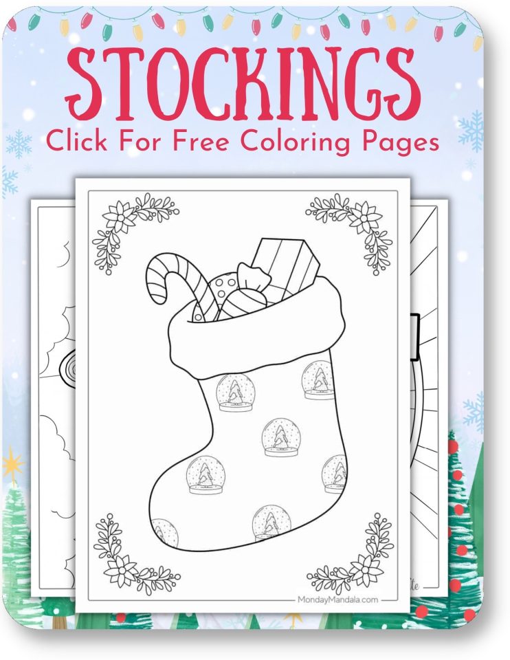 1,000 Christmas Coloring Pages (Free PDF Printables)