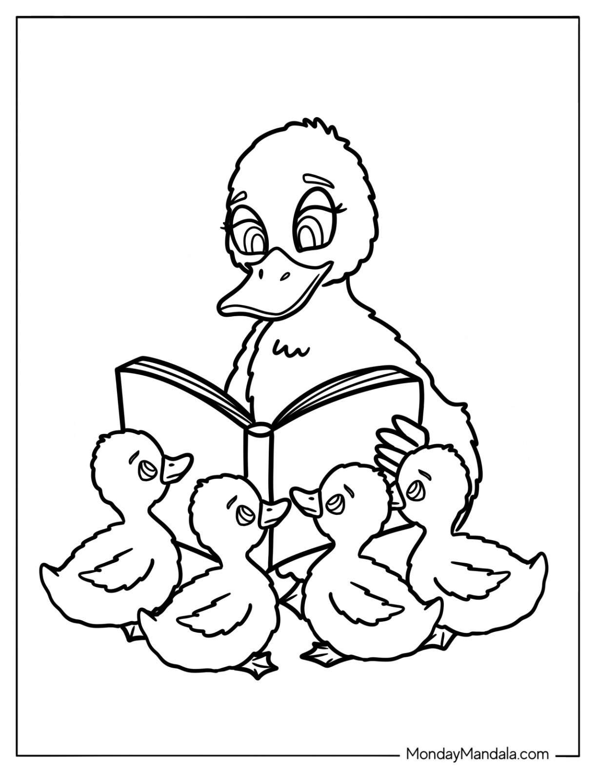 Storytime with Mama Duck and Baby Ducks