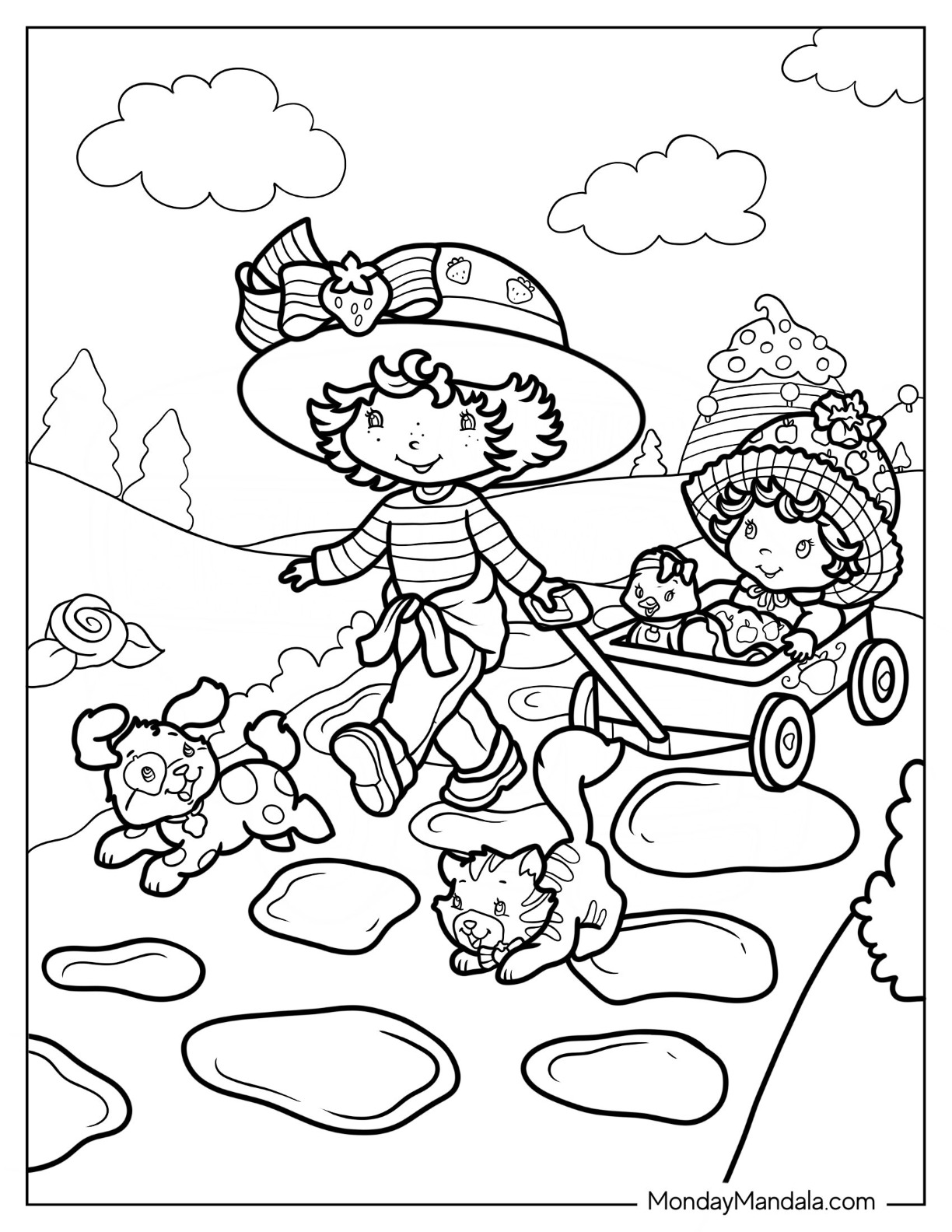 Strawberry Shortcake Coloring Pages For Girls Strawberry Shortcake