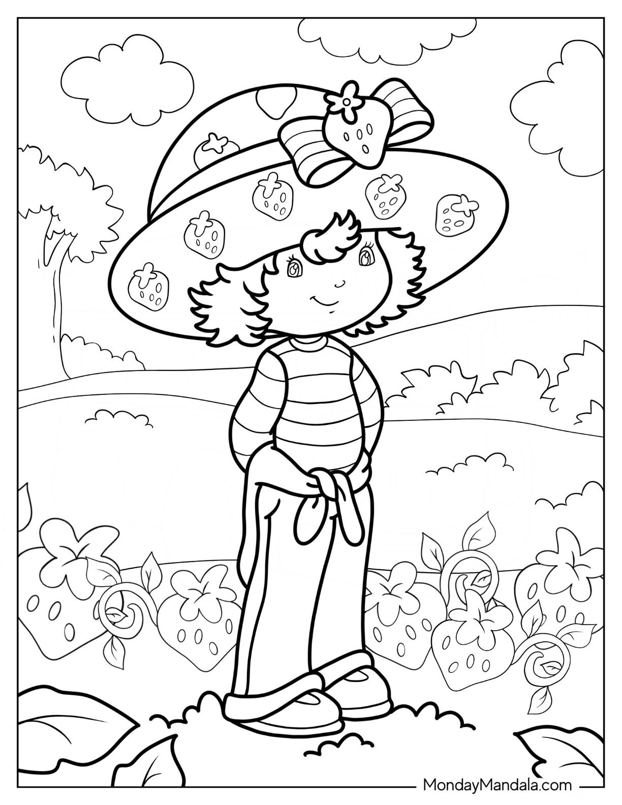Strawberry Shortcake Coloring Pages 2025 