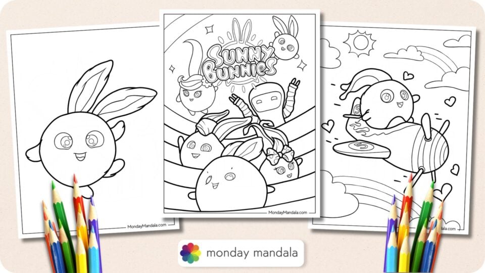 20 Sunny Bunnies Coloring Pages (Free PDF Printables)