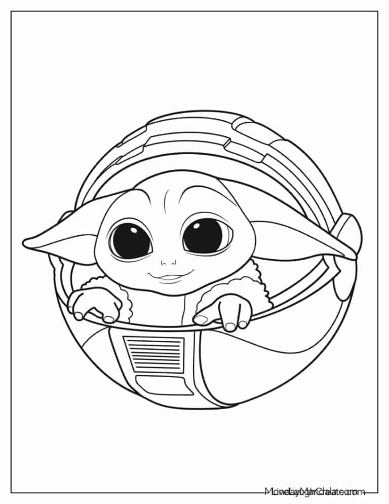 24 Baby Yoda Coloring Pages (Free PDF Printables)