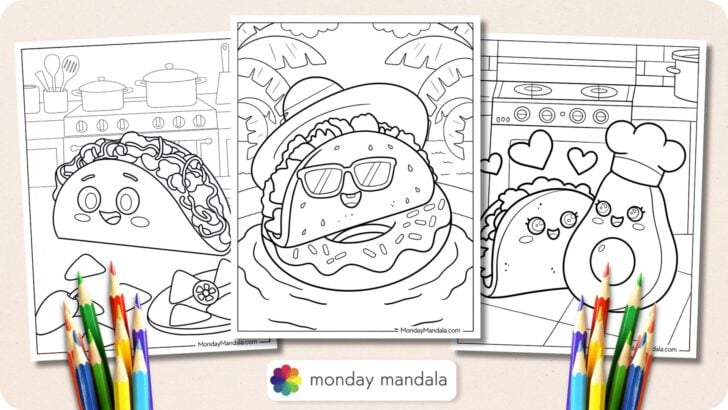 Taco Coloring Pages Featured Image v2