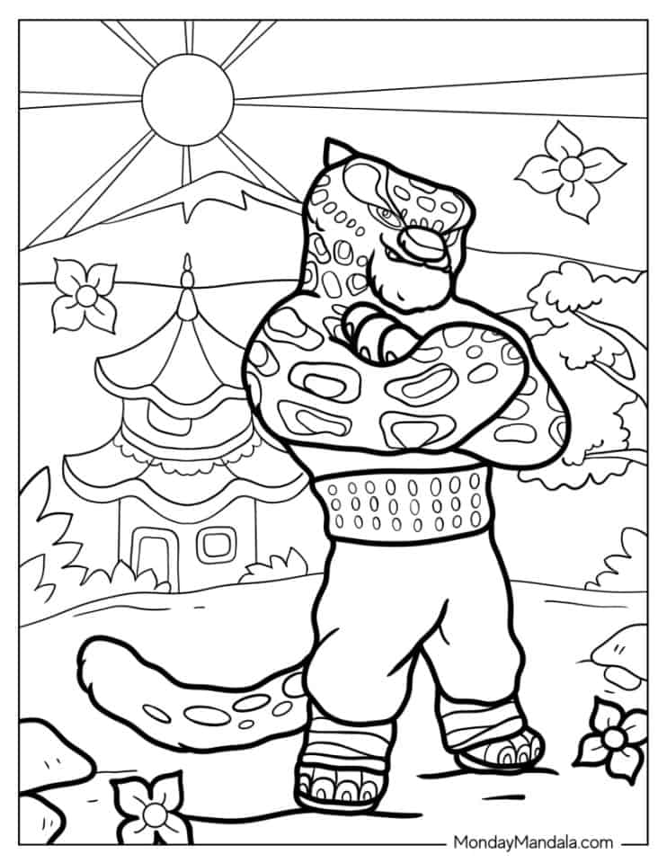 26 Kung Fu Panda Coloring Pages (Free PDF Printables)