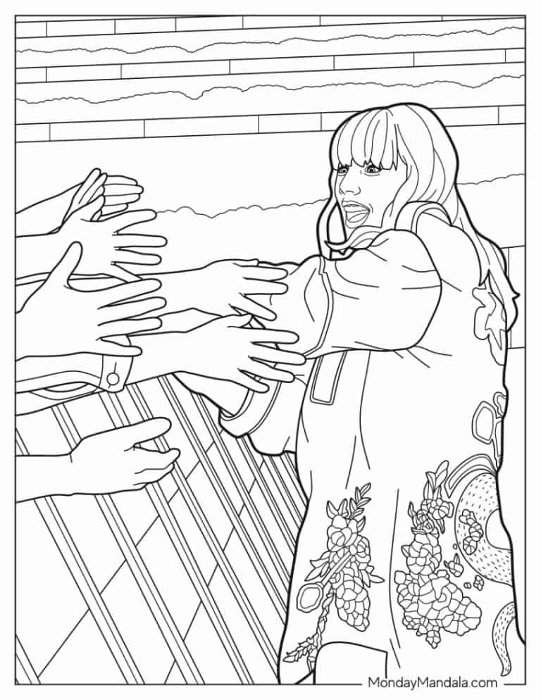40 Taylor Swift Coloring Pages (Free PDF Printables)