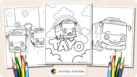 20 Tayo Coloring Pages (Free PDF Printables)