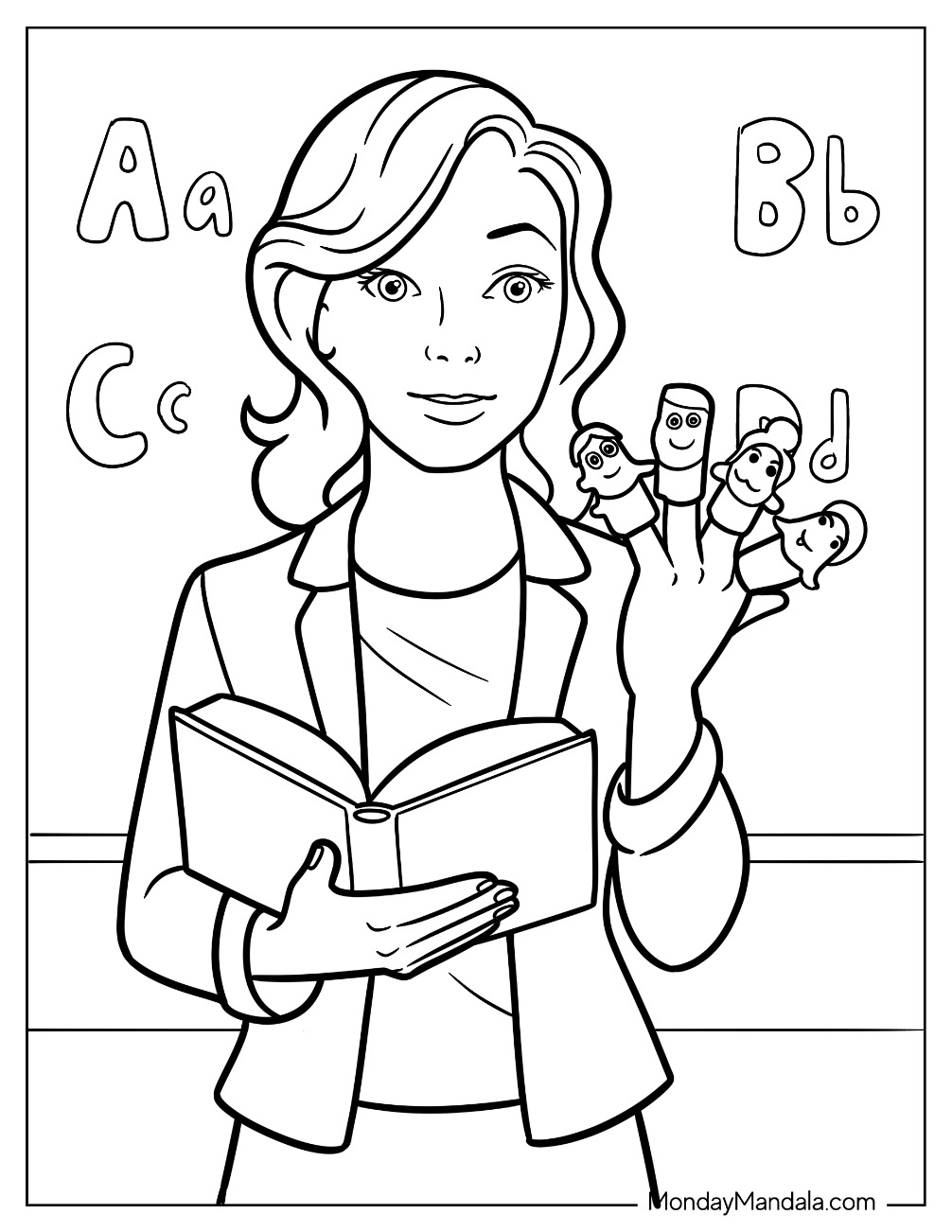 Teacher Coloring Sheet