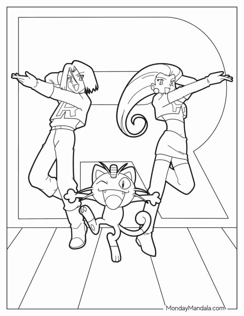 Pokemon Black And White Coloring Pages