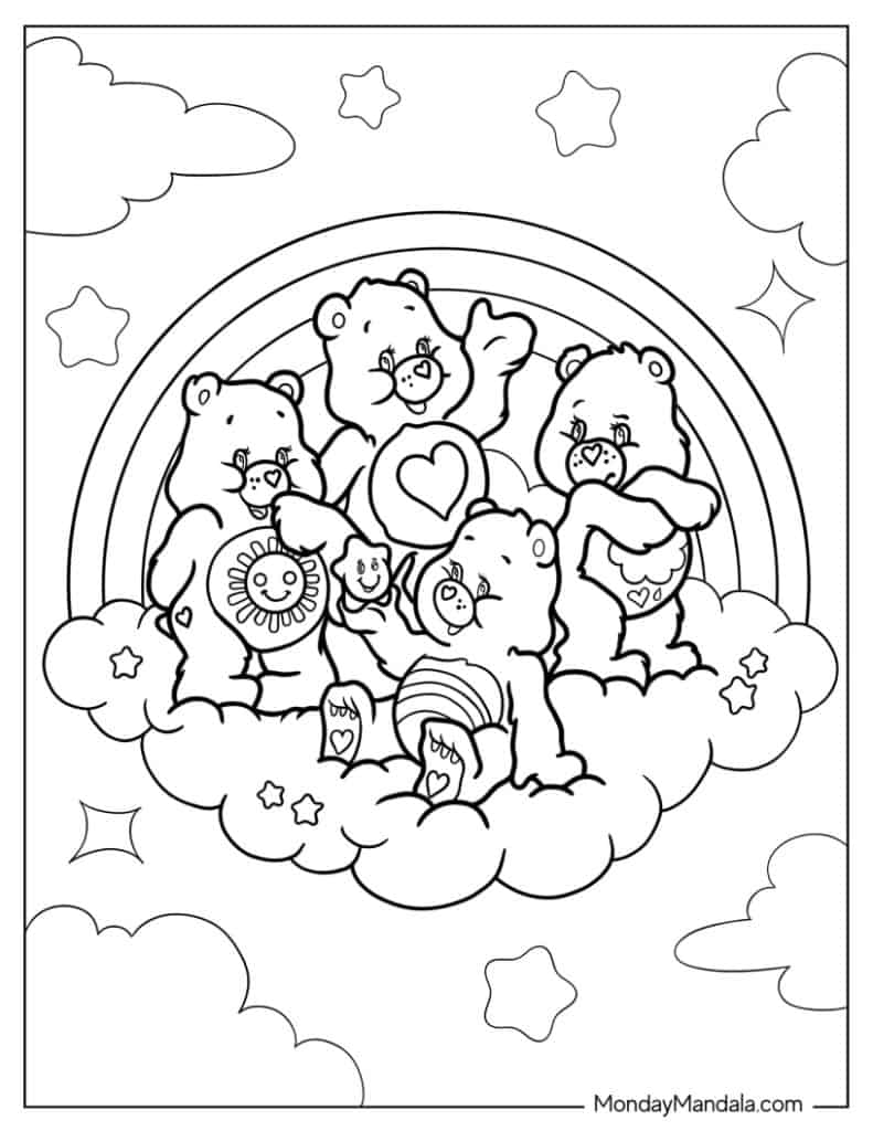 Cheer Care Bear Coloring Pages