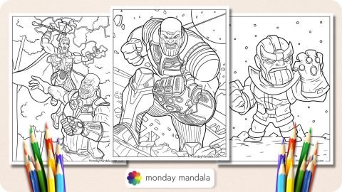20 Thanos Coloring Pages (Free PDF Printables)
