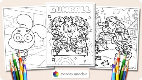 20 Amazing World Of Gumball Coloring Pages (Printables)