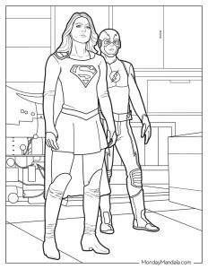 18 Flash Coloring Pages (Free PDF Printables)