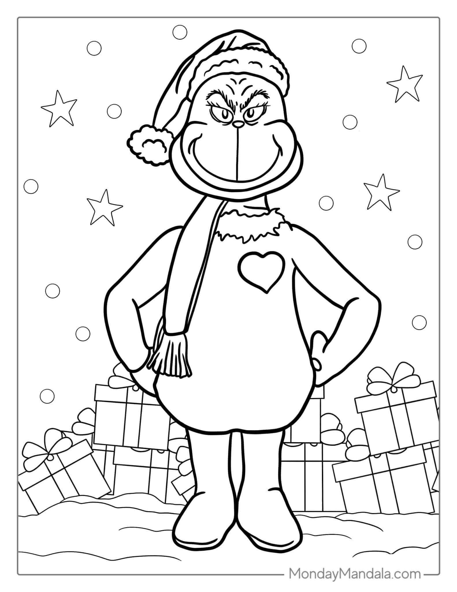 51 Grinch Coloring Pages (Free PDF Printables)