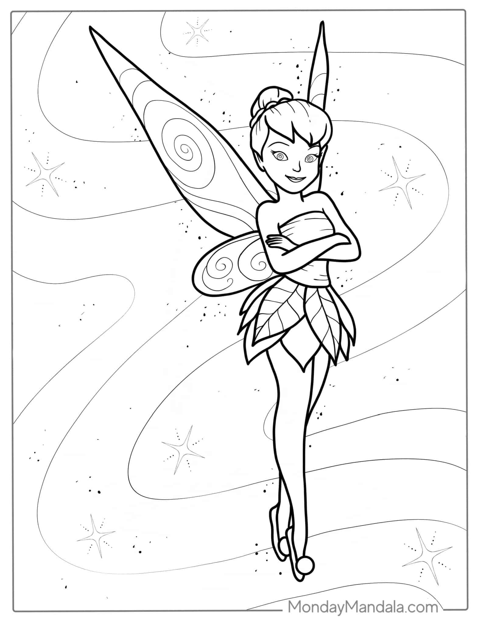 20 Tinker Bell Coloring Pages (Free PDF Printables)