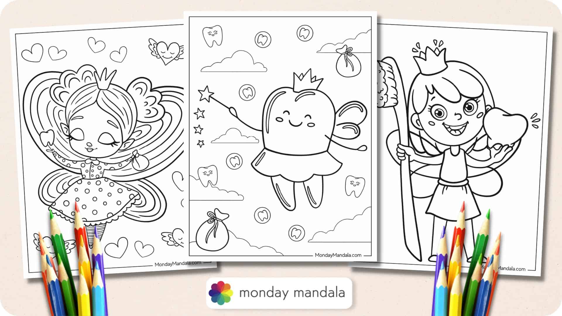 printable tooth coloring pages