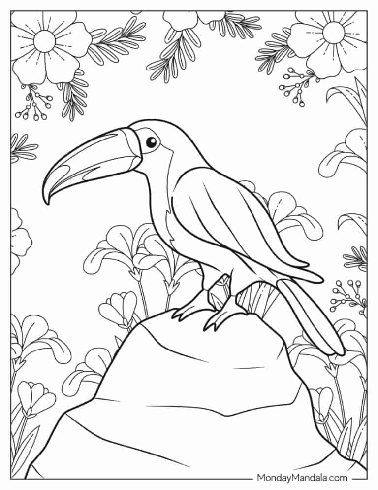 22 Parrot Coloring Pages (Free PDF Printables)