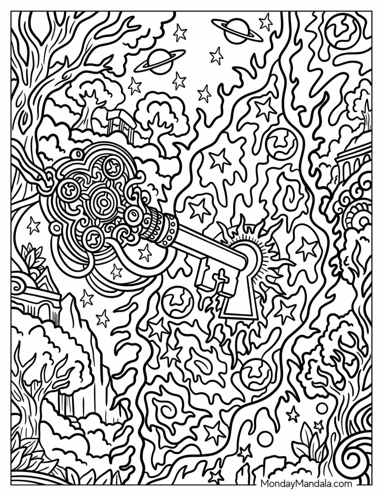 Trippy Lock and Key in the Galaxy