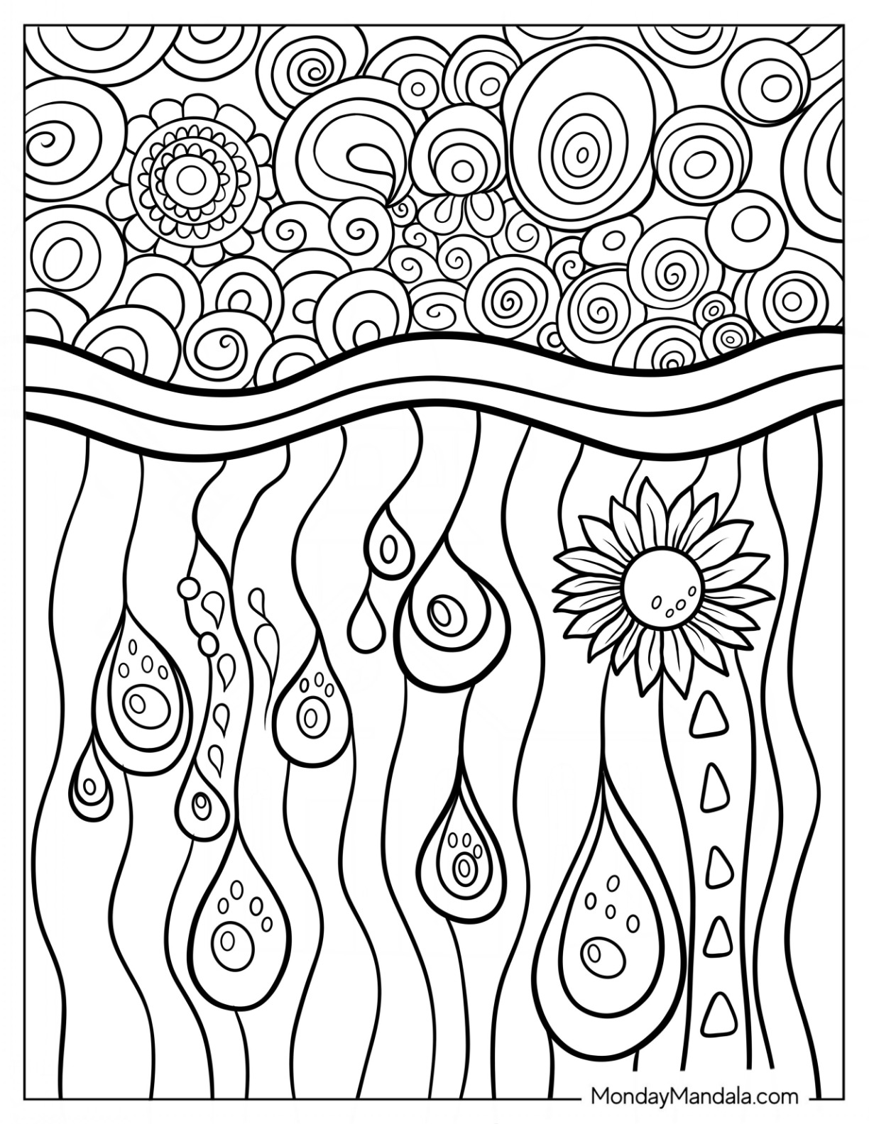 20 Rain Coloring Pages Free PDF Printables 