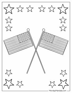 20 American Flag Coloring Pages (Free PDF Printables)