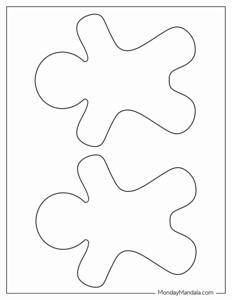 48 Gingerbread Man Templates (Free PDF Printables)