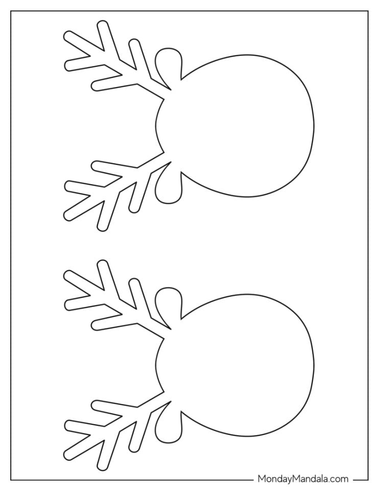 42 Reindeer Templates (Free PDF Printables)