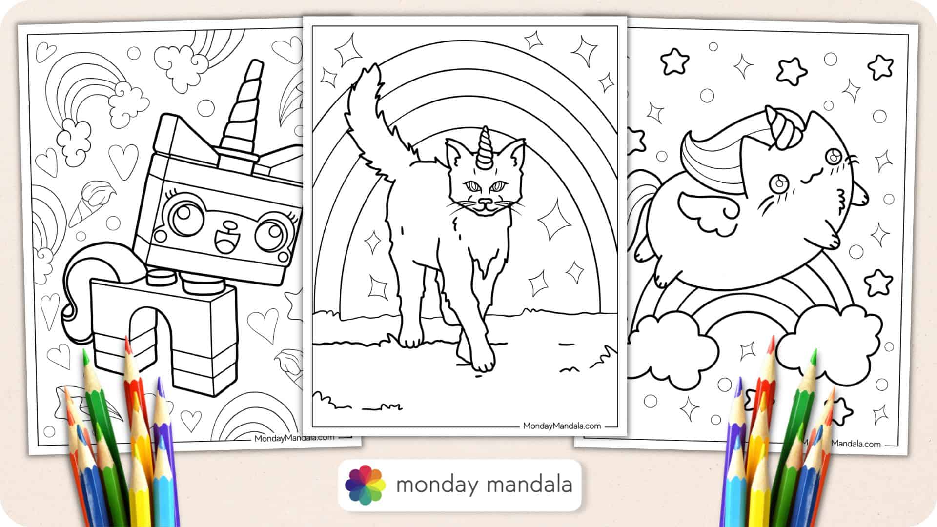 Cat Coloring Book: Cute Cat Coloring book by Creative Coloring Corner