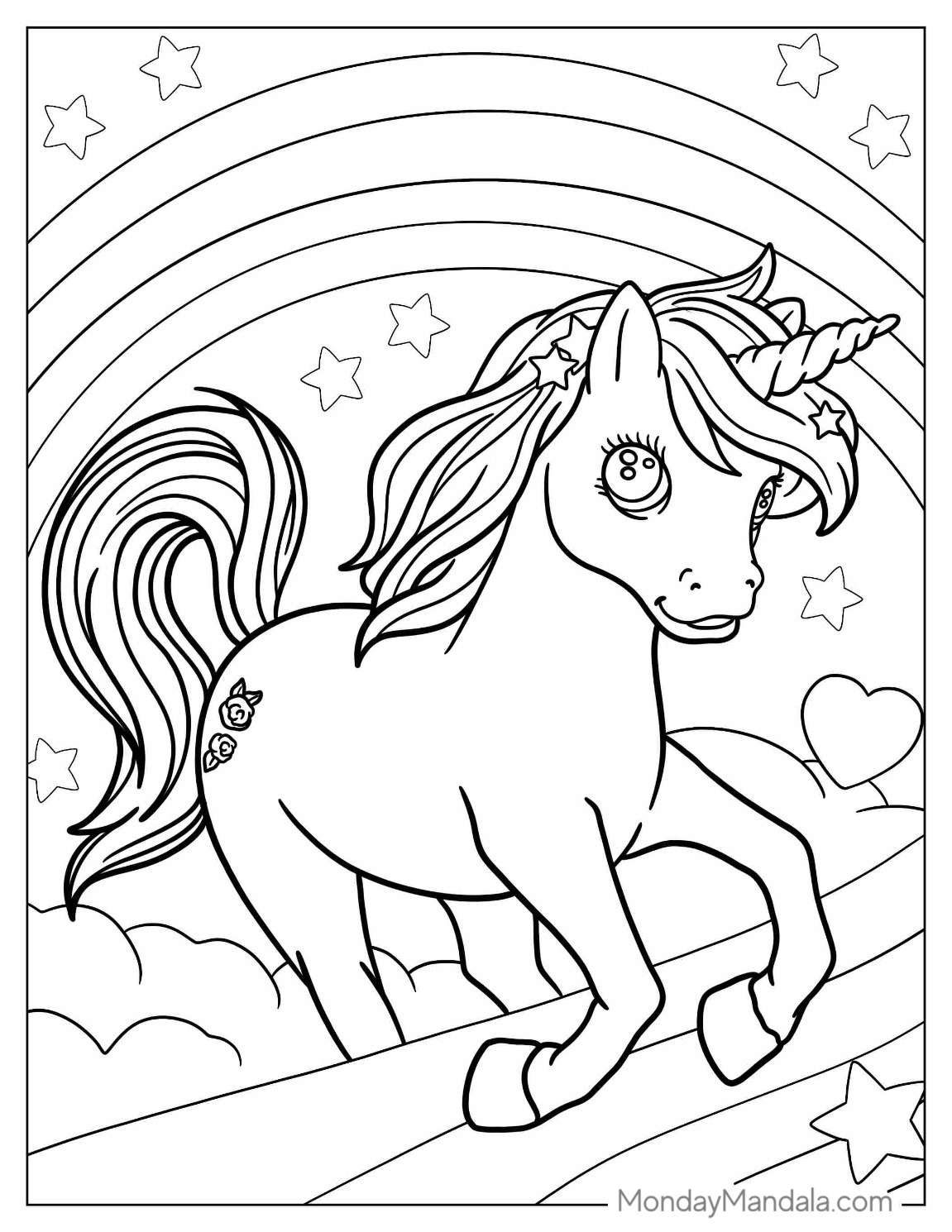 Kids Colouring Unicorn