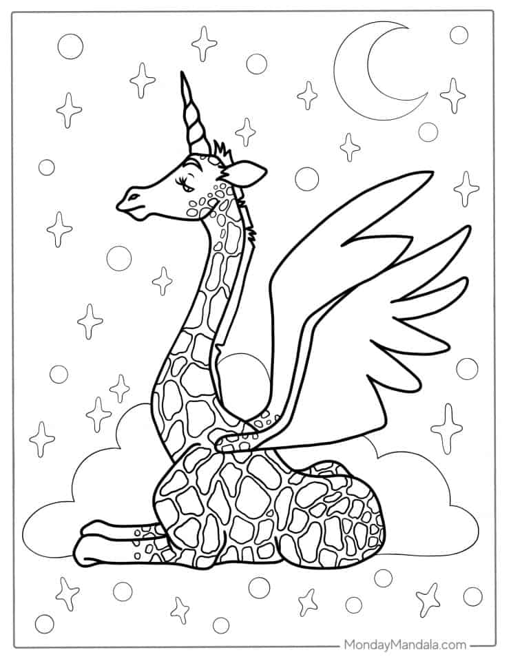 30 Giraffe Coloring Pages (Free PDF Printables)