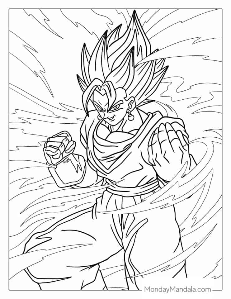 50 Dragon Ball Z Coloring Pages (Free PDF Printables)