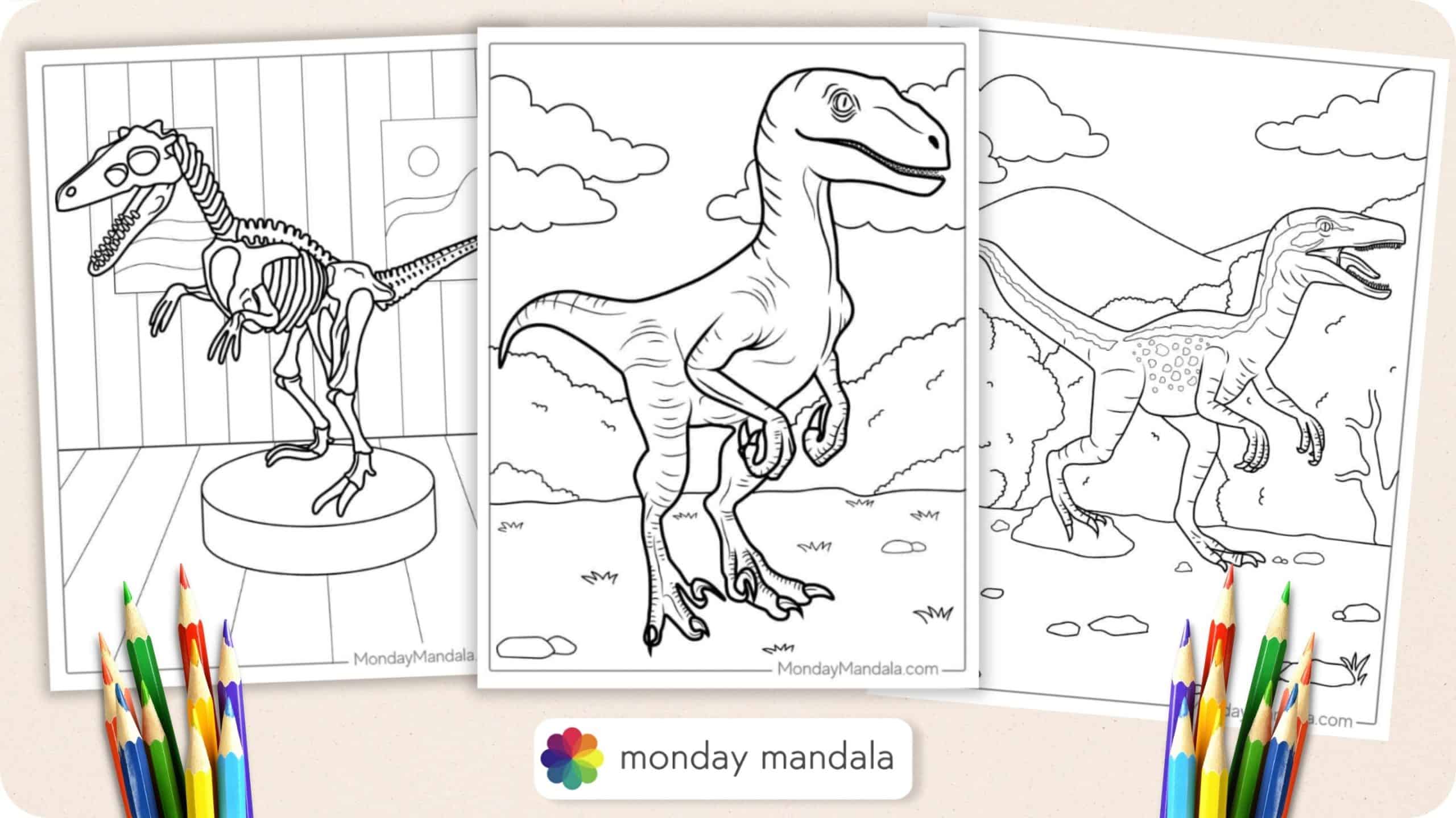 Coloring Pages Clothes with dinosaurs Print Free